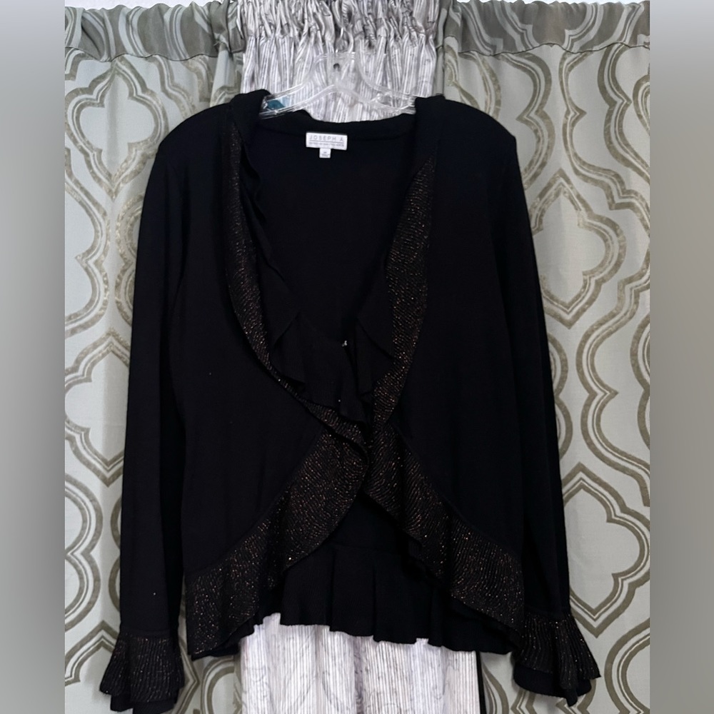 Ladies Black & Bronze Sweater